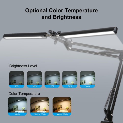 Schreibtischlampe led doppel - schreibtischlampe,