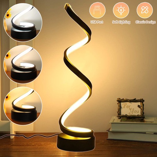 Led spiral schreibtischlampe - led,