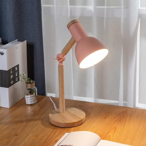 Led nachttischlampe aus holz - led,