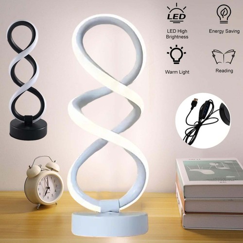 Led spiral tischlampe - led,