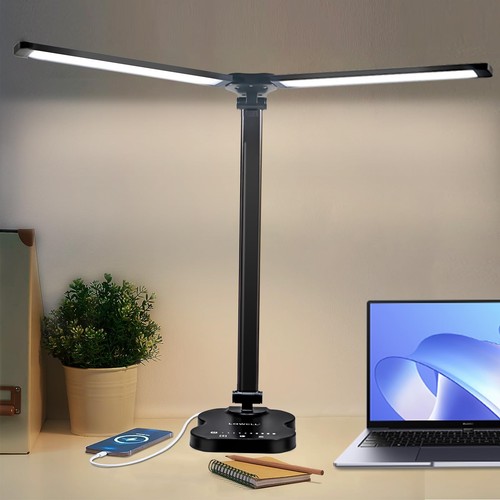 Doppelkopf-Schreibtischlampe